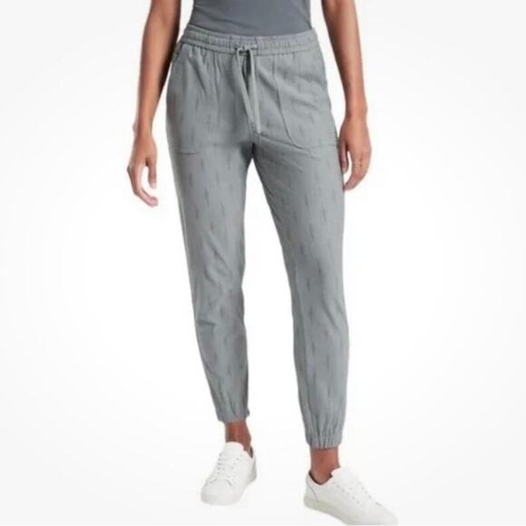Athleta Farallon Printed Thick Jogger Spliced Majic Metropolis Grey  Size 20 - Picture 1 of 15